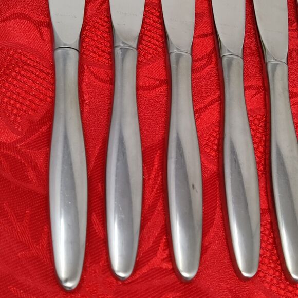 8 Stainless Steel Butter Knives Floret by Easterling Tuscan Ware Flatware 9" - Picture 8 of 12